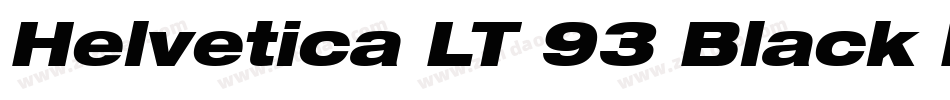Helvetica LT 93 Black Extended字体转换